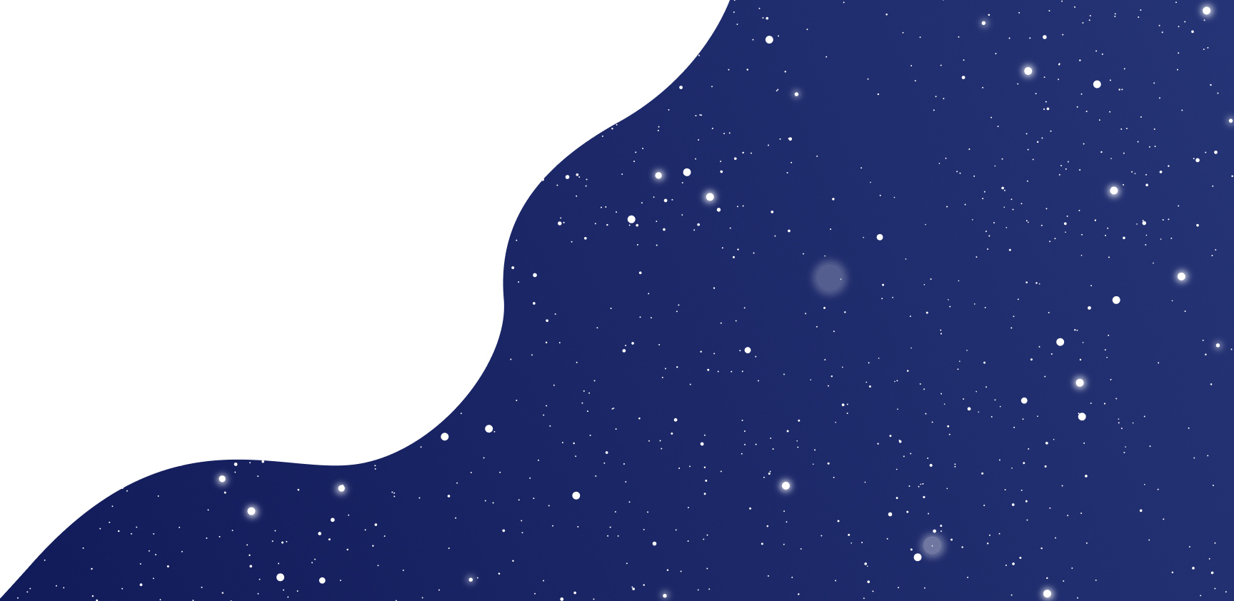 Cartoon's full of stars blue night background.